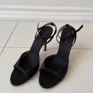 BCBG Black Heels with Ankle Strap - Womens Size 8